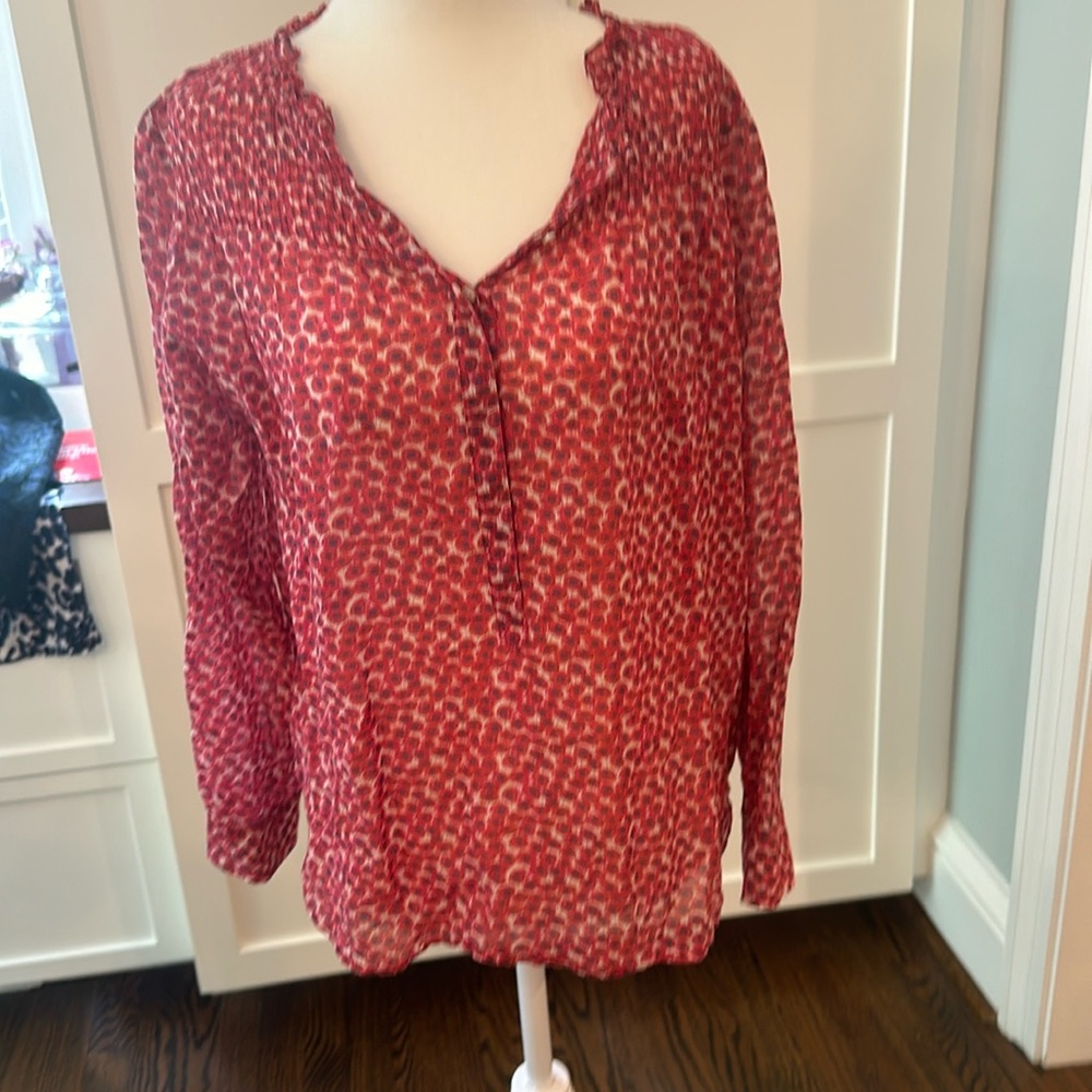 Floral summer blouse with pleating, fabulous Liberty of London fabric